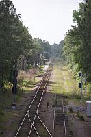  CSX tracks from SR 44 overpass looking south.  DeLand Station is on the left.