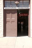  The rear door to Makinson Hardware whch faces Pleasant Street and the Amtrak Station.