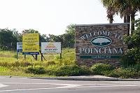  Poinciana welcome sign on Poinciana Blvd at Hwy 17-92.