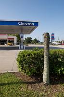  The Chevron station is on the southeast corner of Sand Lake and Orange.