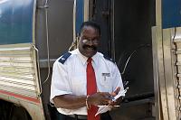  Amtrak conductor at DeLand Station