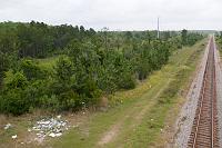  View of station location from Osceola Parkway overpass looking northwest